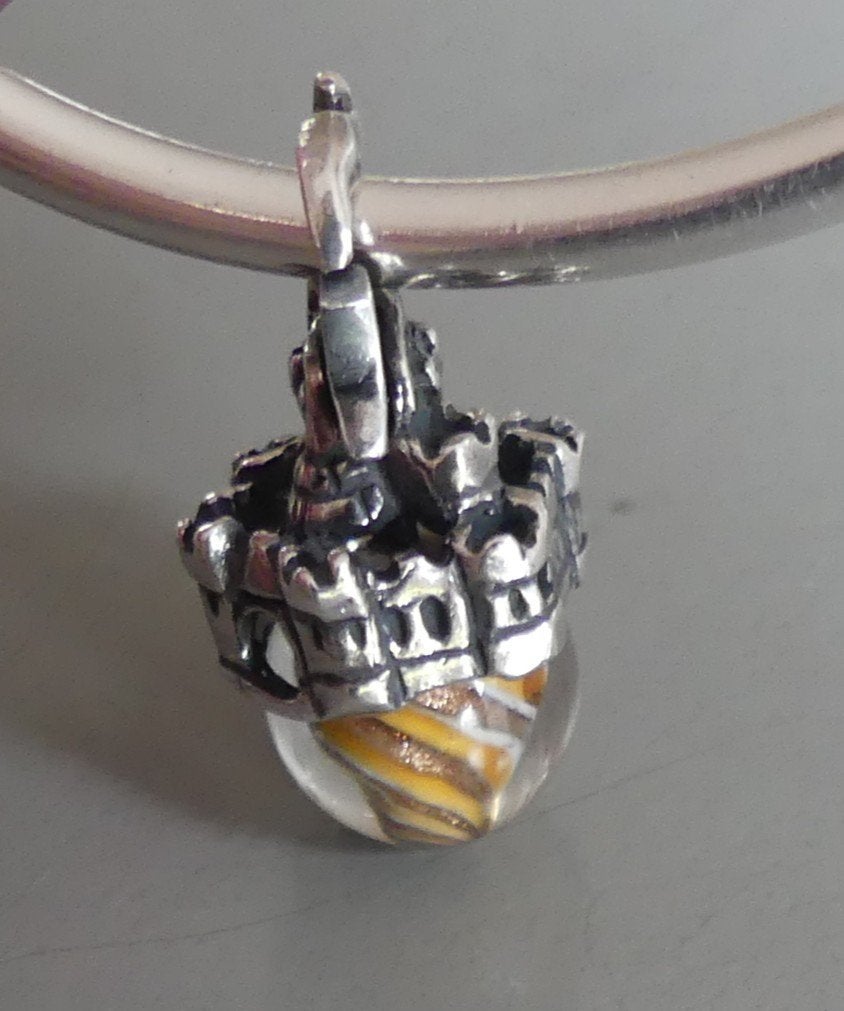 Trollbeads ZANDKASTEEL HANGER, Sieraden, Tassen en Uiterlijk, Bedels, -, Verzenden, -, Zo goed als nieuw