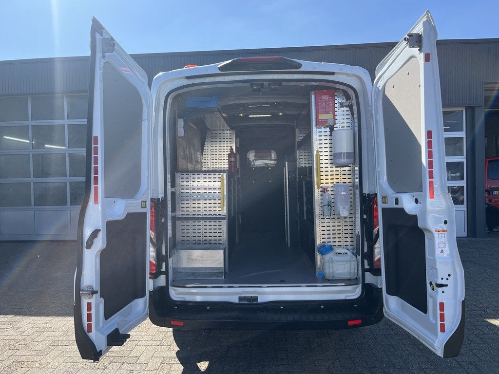 Ford Transit 350 2.0 TDCI L2H2 RWD 170pk Kastinrichting Werk, Automaat, 4 cilinders, Wit, Origineel Nederlands