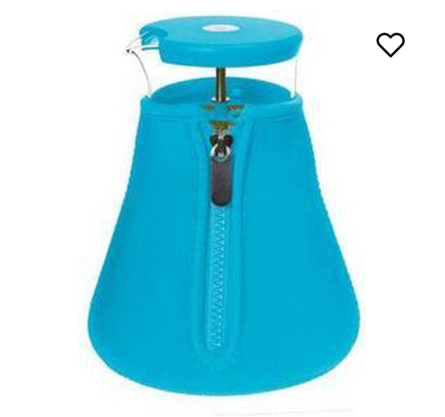 QDO glazen theepot met warmhoudsleef puntgaaf blauw, Ophalen of Verzenden, Theepot, Modern, Glas