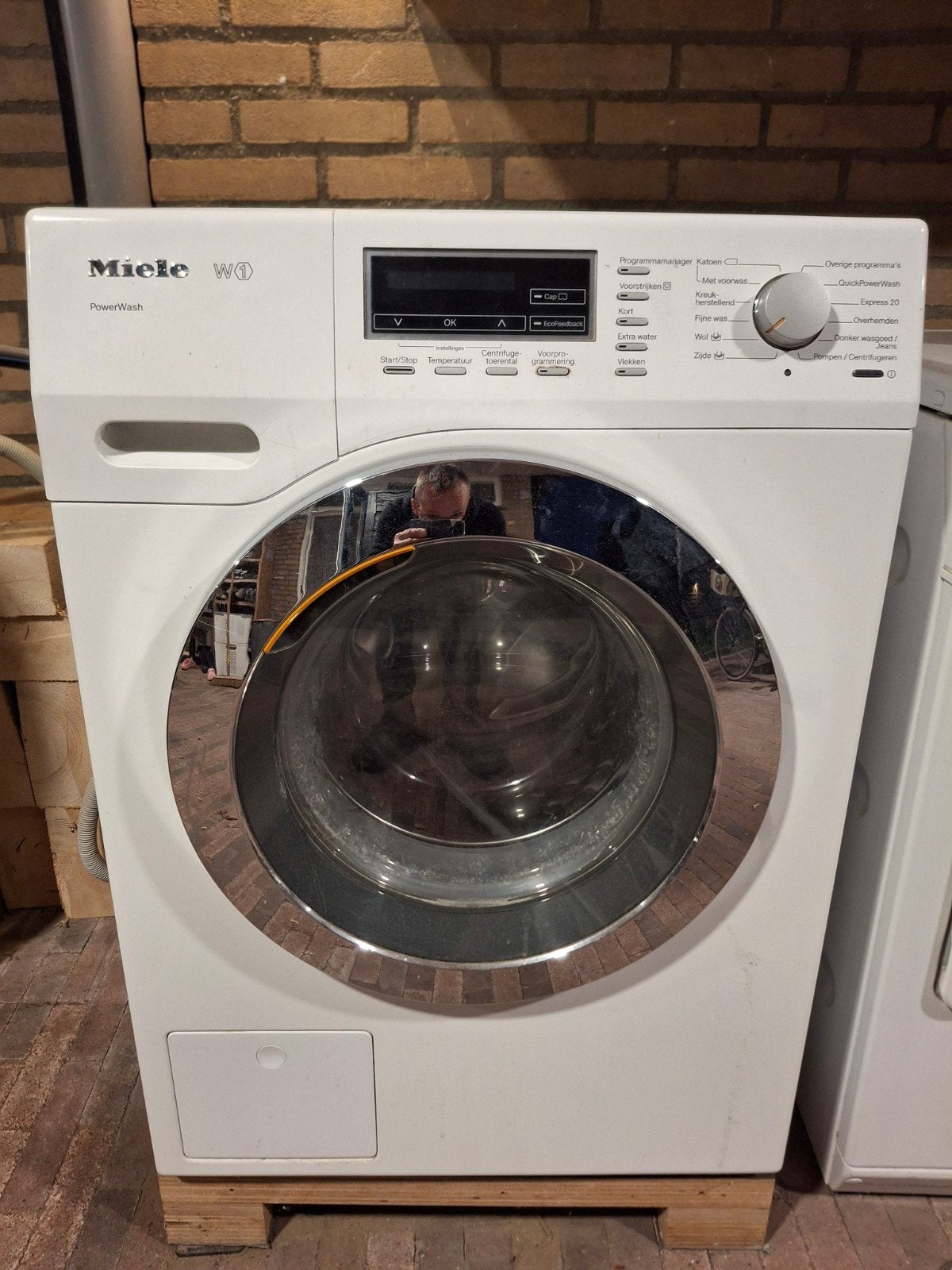 Miele W1 PowerWash TwinDos Wasmachine WKJ130 WPS, Ophalen, Gebruikt, 8 tot 10 kg, 1600 toeren of meer