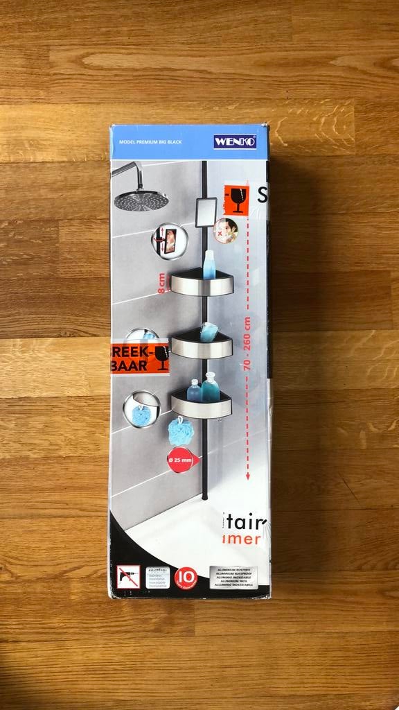 Wenko douche rek telescopisch, Huis en Inrichting, Minder dan 50 cm, 200 cm of meer, Overige typen, Nieuw