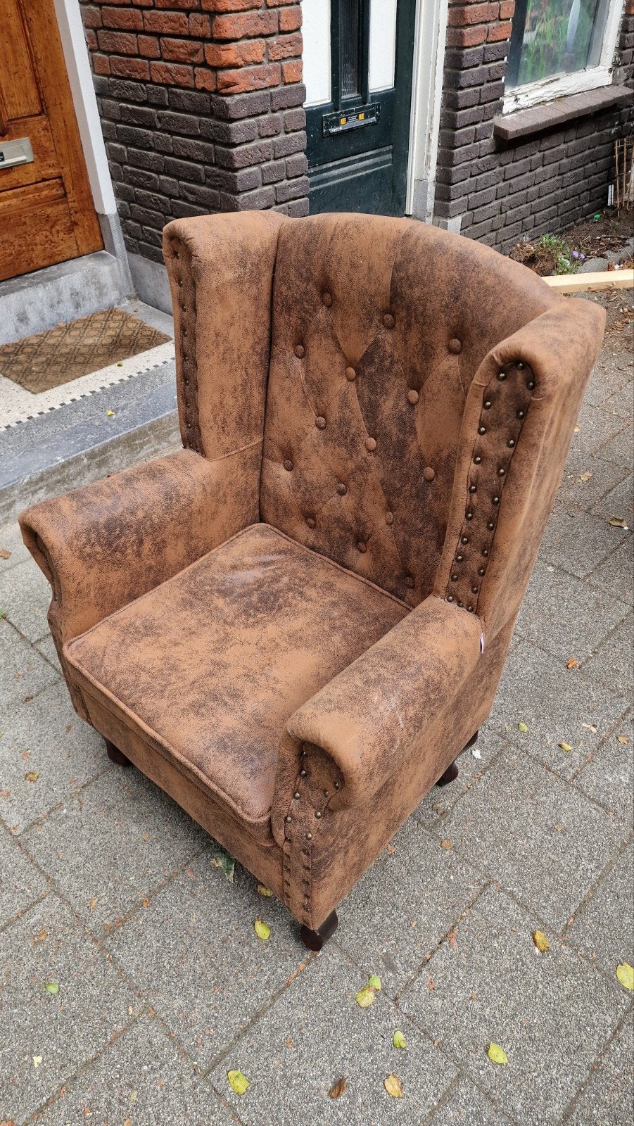 Vida xl fauteuil, Ophalen, Minder dan 75 cm, Zo goed als nieuw, Stof