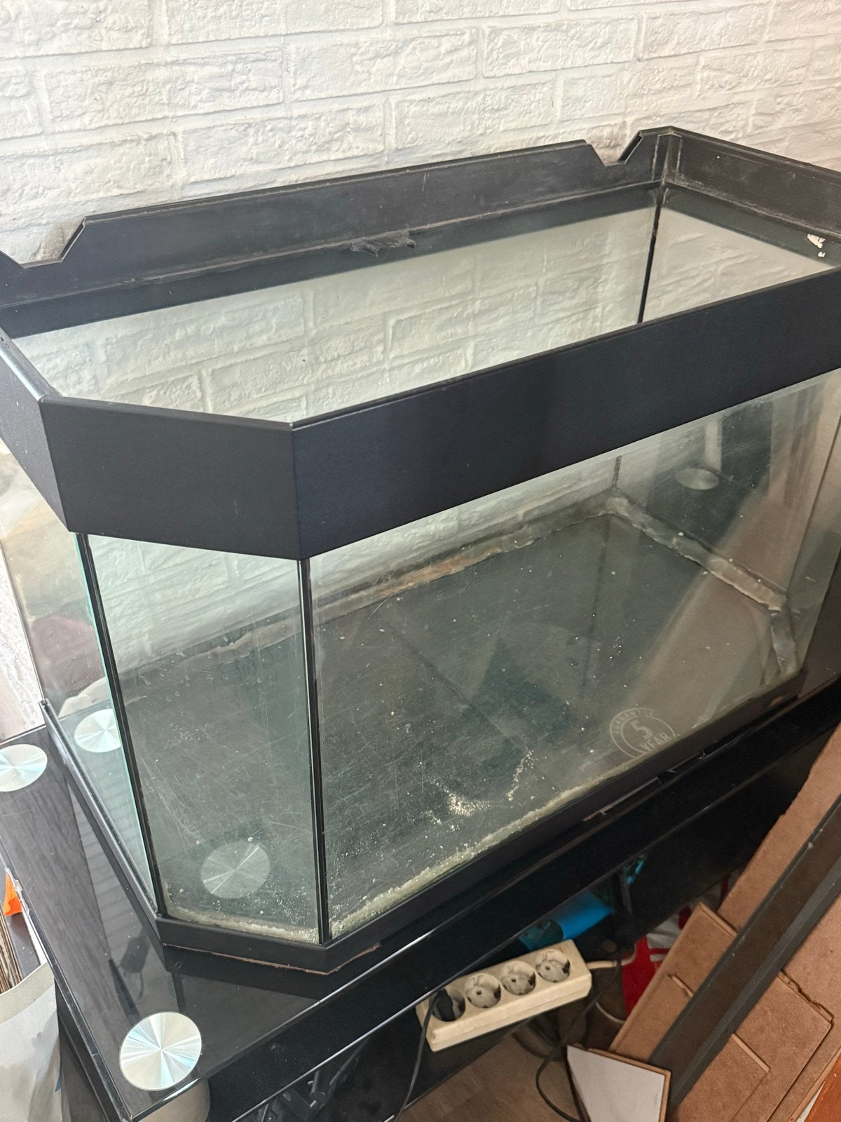 Hexagonaal aquarium inclusief tafel/meubel, Dieren en Toebehoren, Ophalen, Gebruikt, Leeg aquarium, Overige merken