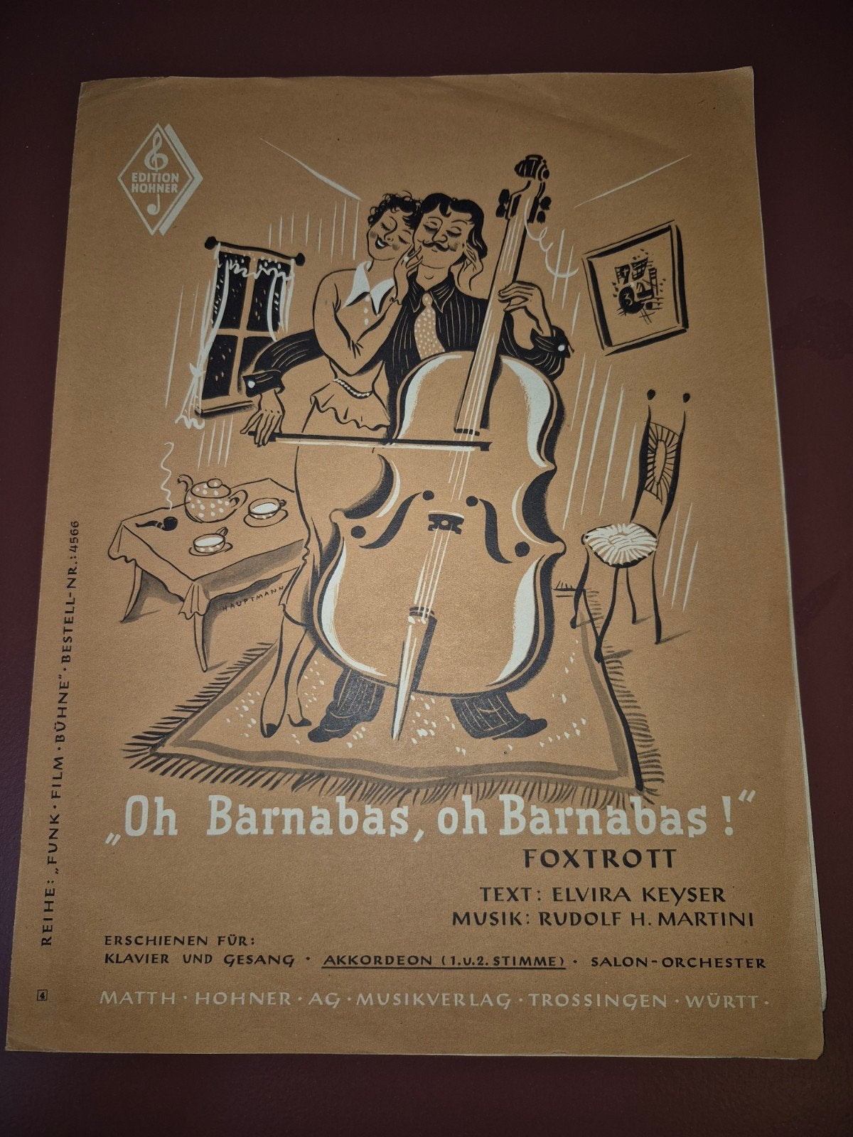 Oh Barnabas, oh Barnabas! Foxtrot bladmuziek, Muziek en Instrumenten, Bladmuziek, Gebruikt, Piano, Ophalen of Verzenden, Thema
