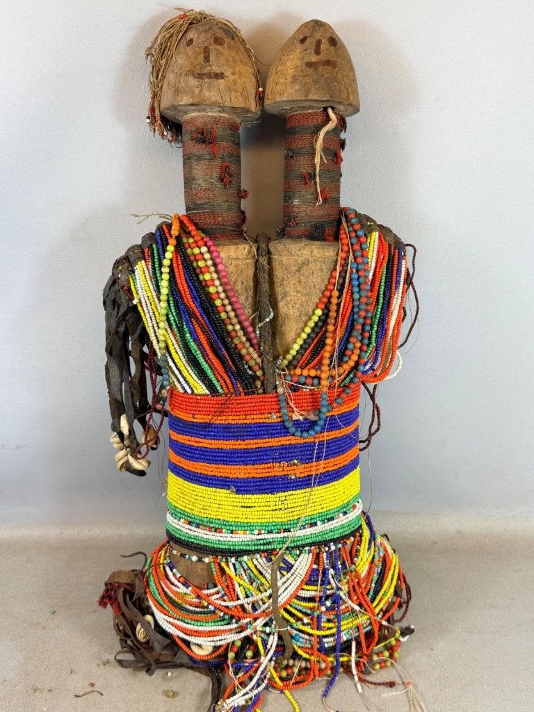 260619 Zeldzaam Afrikaans Namchi pop uit Cameroon., Ophalen of Verzenden
