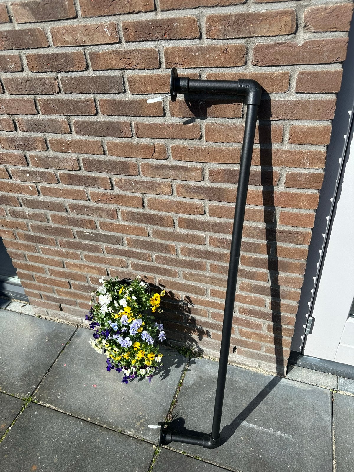 Industriële Kledingrek Zwart Metaal - Wandmontage, Huis en Inrichting, Kasten | Kledingkasten, Ophalen, 50 tot 100 cm, Zo goed als nieuw