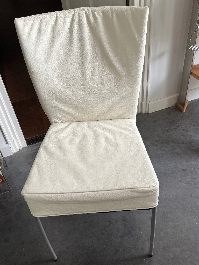 Montis Spica  eettafel stoel vier stuks, Ophalen, Wit, Design/modern, Zo goed als nieuw