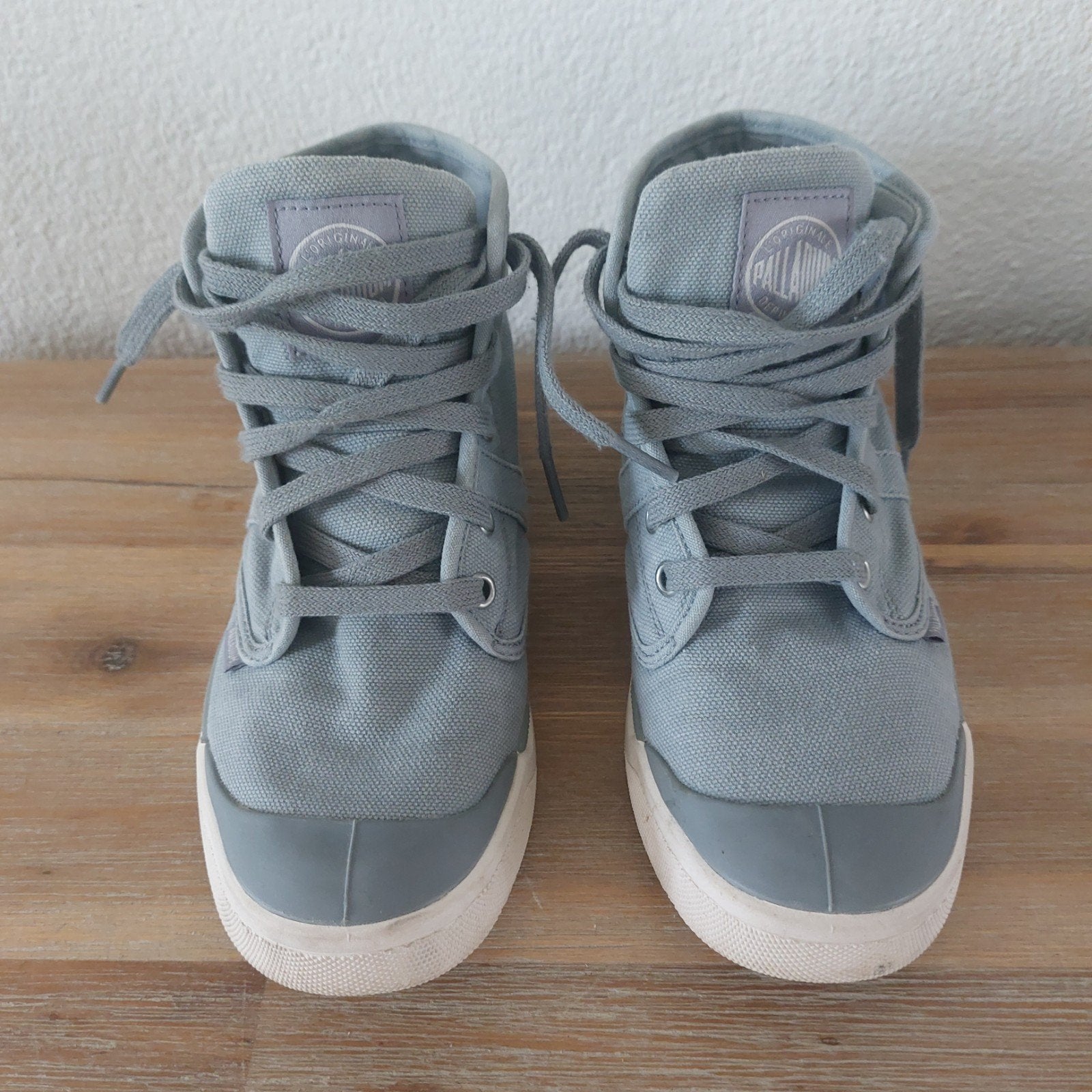 Mooie blauw/grijze Palladium gympen maat 37, Palladium, Ophalen of Verzenden, Grijs, Sneakers of Gympen