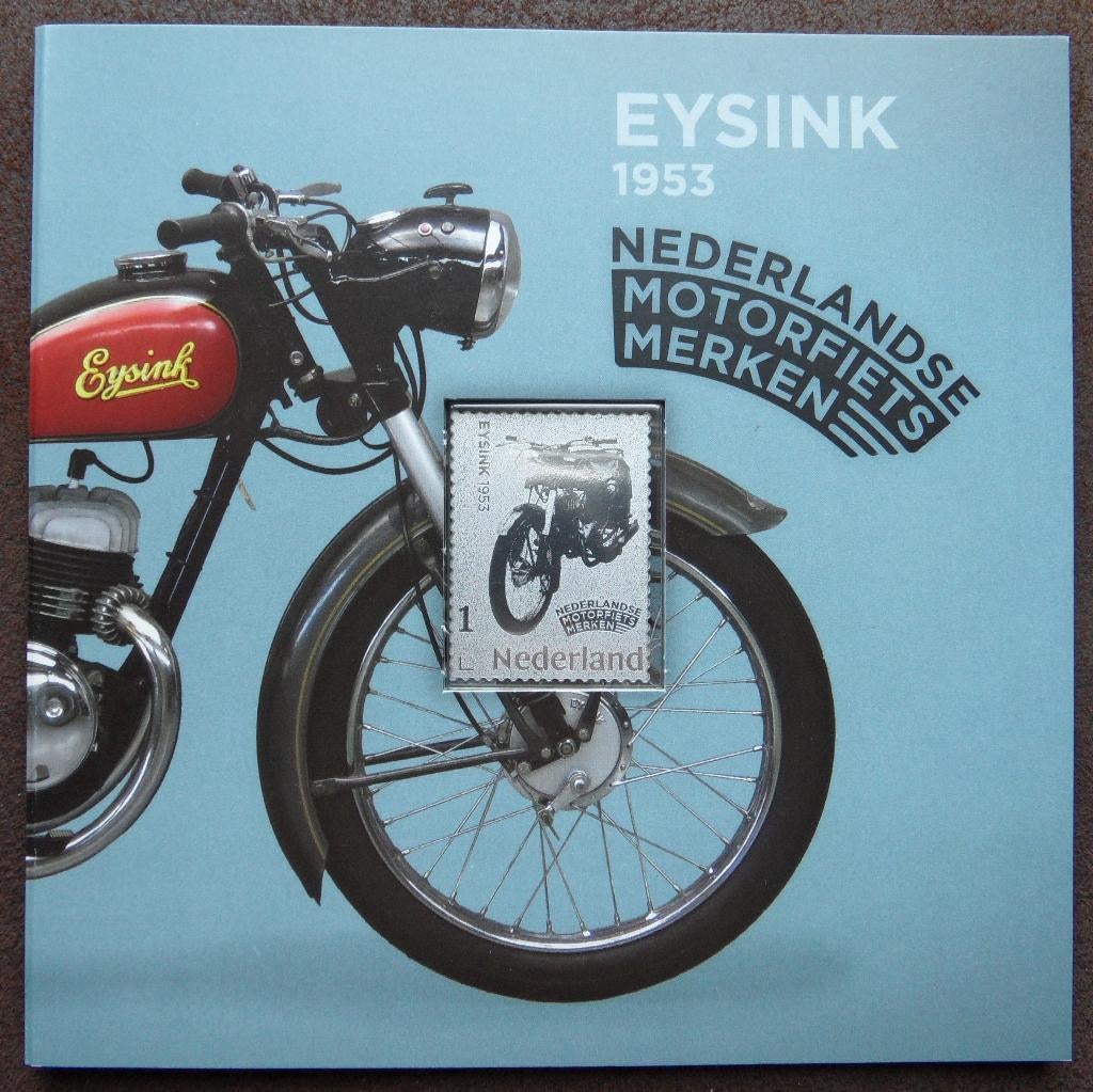 Zilveren postzegel Eysink uit serie Motorfietsmerken, Ophalen of Verzenden, Postfris