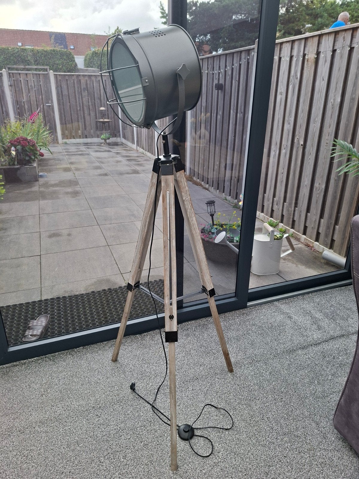 vloerlamp, Huis en Inrichting, Lampen | Vloerlampen, Ophalen, Zo goed als nieuw, 150 tot 200 cm