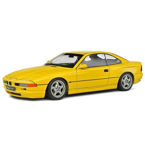 BMW 850 (E31) CSI 1990 Geel Modelauto 1/18 Solido, Solido, Auto, Solido, Nieuw