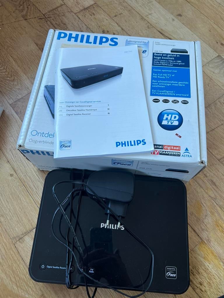 Philips satelietvinder, satellietdecoder, DSR7141, Ophalen, Zo goed als nieuw, Philips
