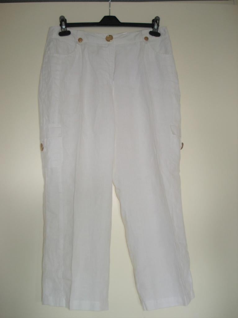 Sixth Sense linnen broek maat 40, Maat 38/40 (M), Verzenden, Wit, Sixth Sense