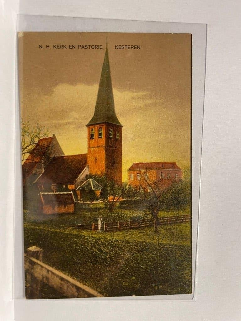 Kesteren - N.H. Kerk en Pastorie, Verzenden, 1920 tot 1940, Gelopen, Gelderland