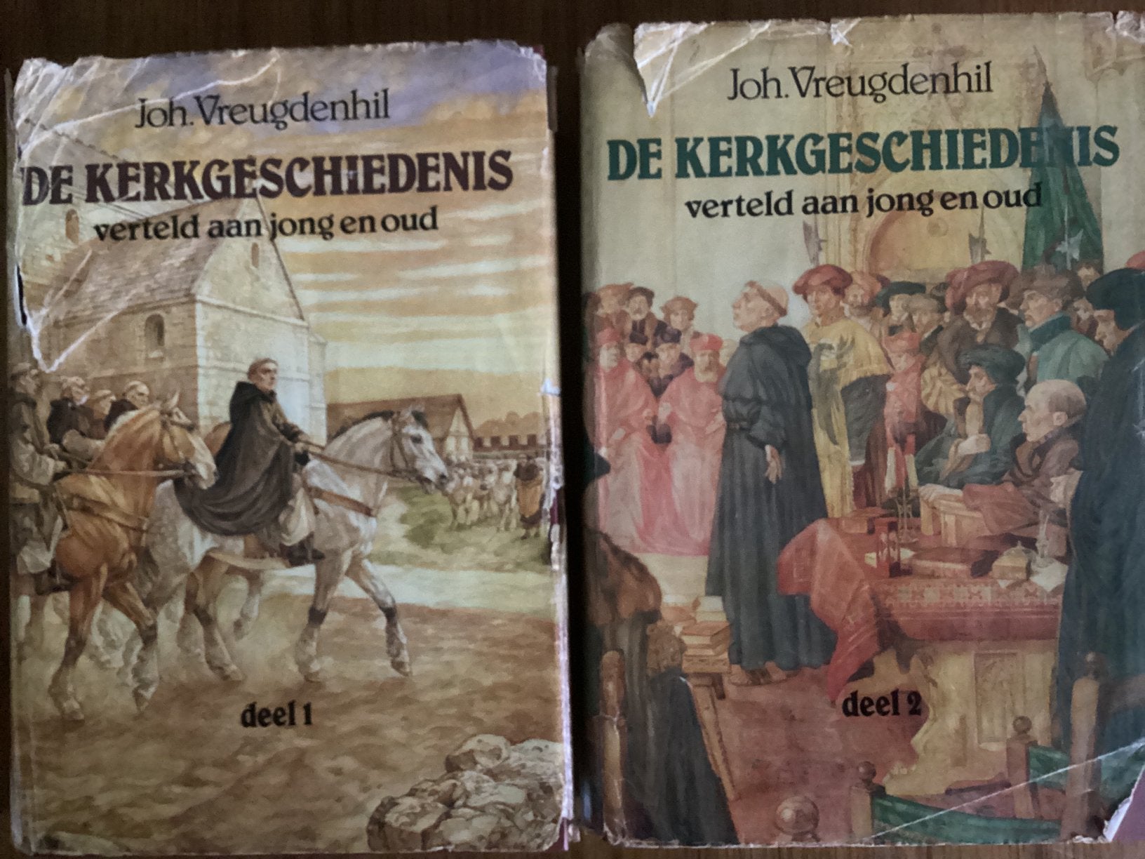 Joh. Vreugdenhil: De kerkgeschiedenis. Deel 1 en 2, Ophalen of Verzenden, Gelezen, Christendom | Protestants
