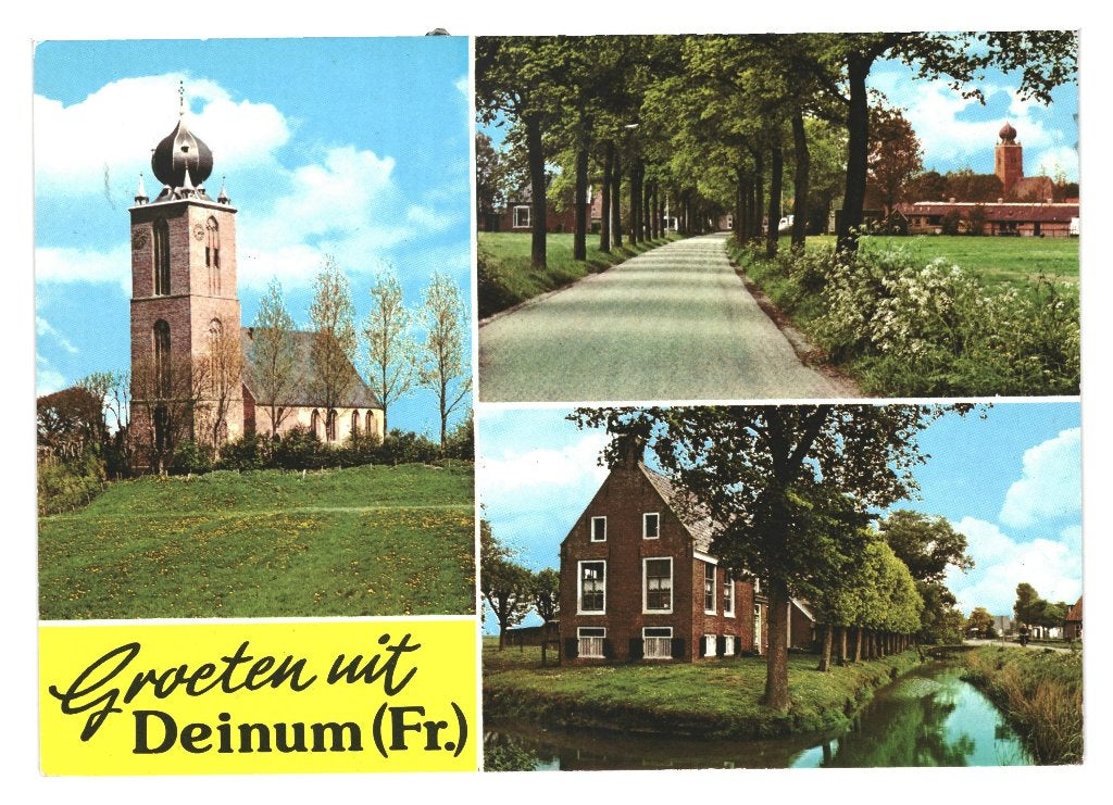 42242 Deinum 80+ Friesland Gelopen met Postzegel, Ophalen of Verzenden, 1980 tot heden, Gelopen, Friesland