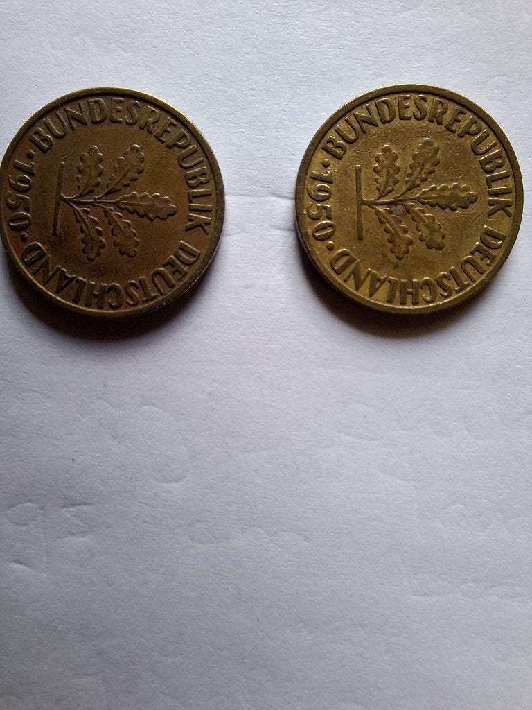 Munt 10 Pfennig 1950 Duitsland, Ophalen of Verzenden, Duitsland, Losse munt