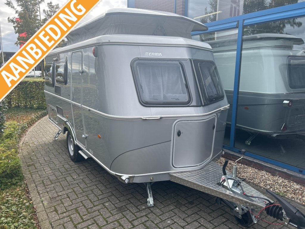 ERIBA Touring Legend 530 AANBIEDING | TOILET | DWARSSLAPER, Caravans en Kamperen, Bedrijf, 4 tot 5 meter, Eriba, Tot en met 3