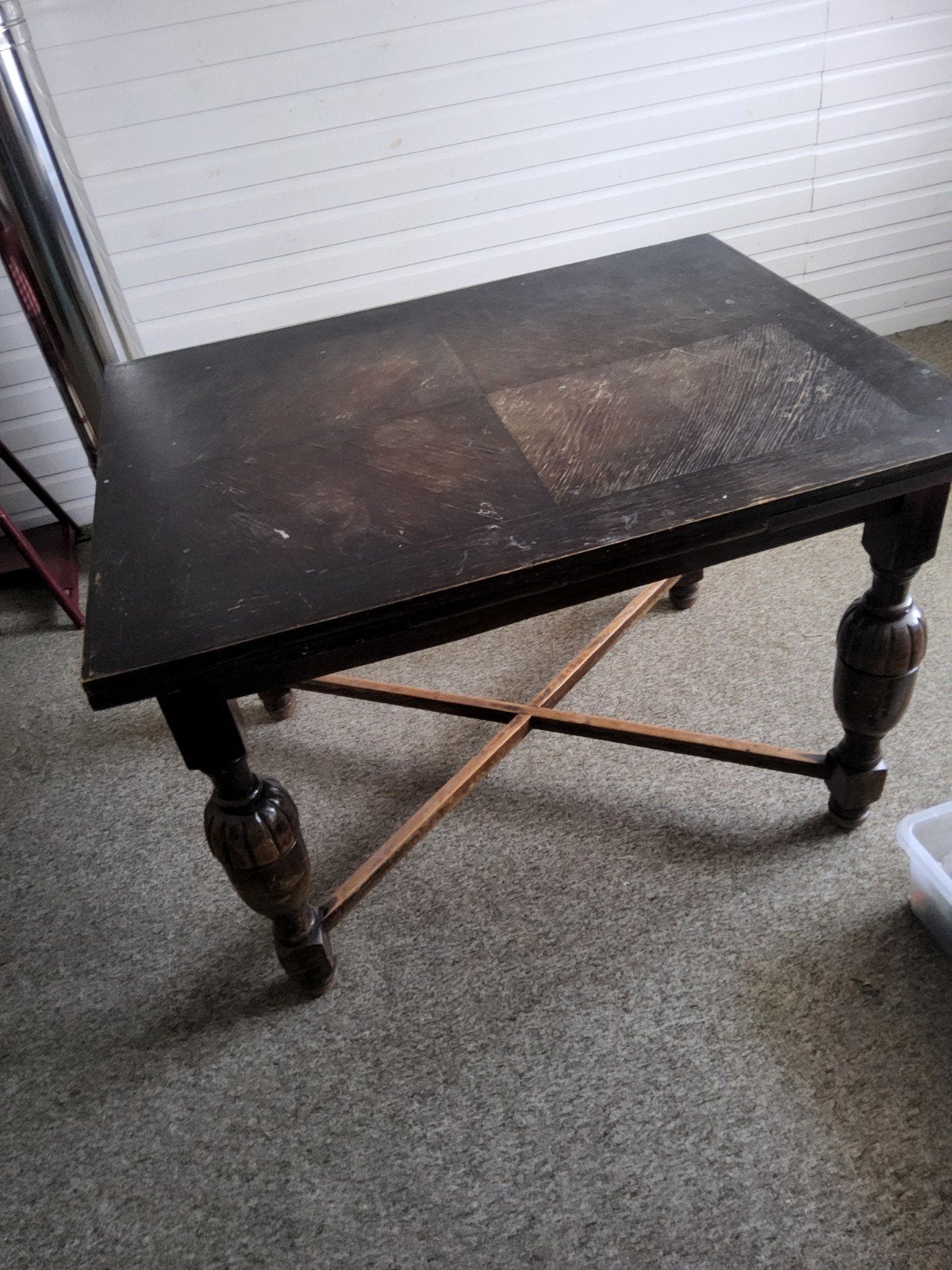 Uitschuifbare tafel, Ophalen