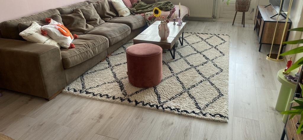 Hoogpolig vloerkleed, Ophalen, Gebruikt, 200 cm of meer, Rechthoekig