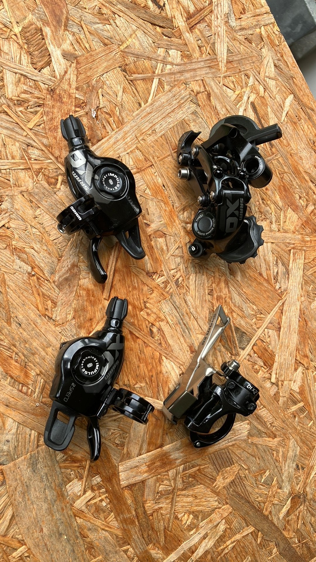 Sram X0 shifters/derailleurs 2x10, Fietsen en Brommers, Fietsonderdelen, Ophalen of Verzenden, Zo goed als nieuw, Toerfiets, Derailleur of Ketting