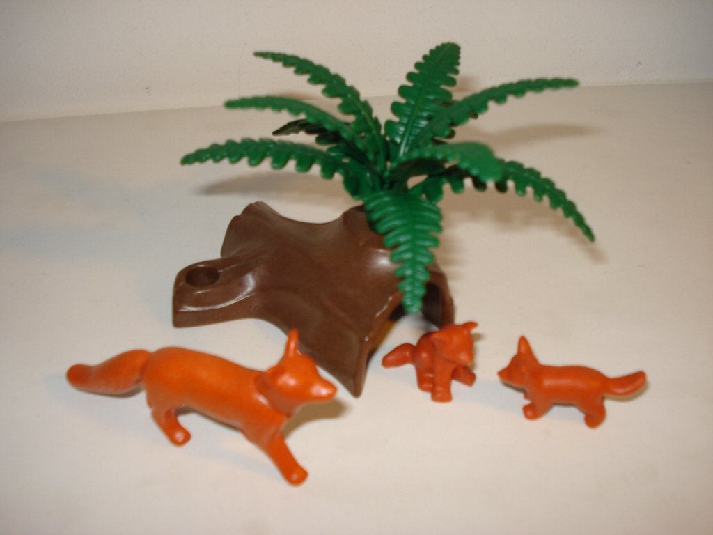 Bosdieren  Vos met 2 kleine vosjes, Ophalen of Verzenden, Zo goed als nieuw, Wild life, Complete set