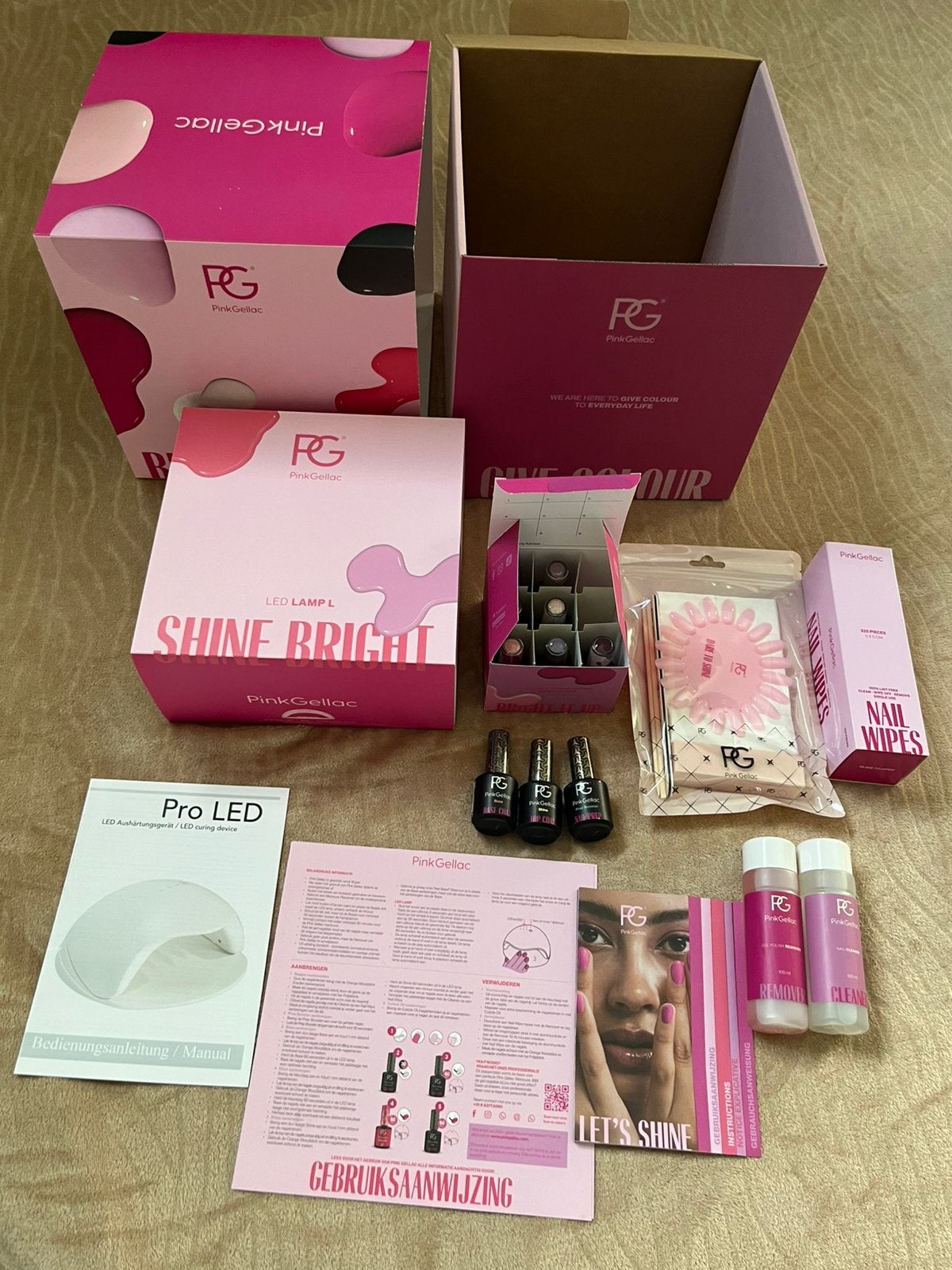 Pink Gellac Premium starter set XL, Ophalen, Nieuw, Overige kleuren, Handen en Nagels