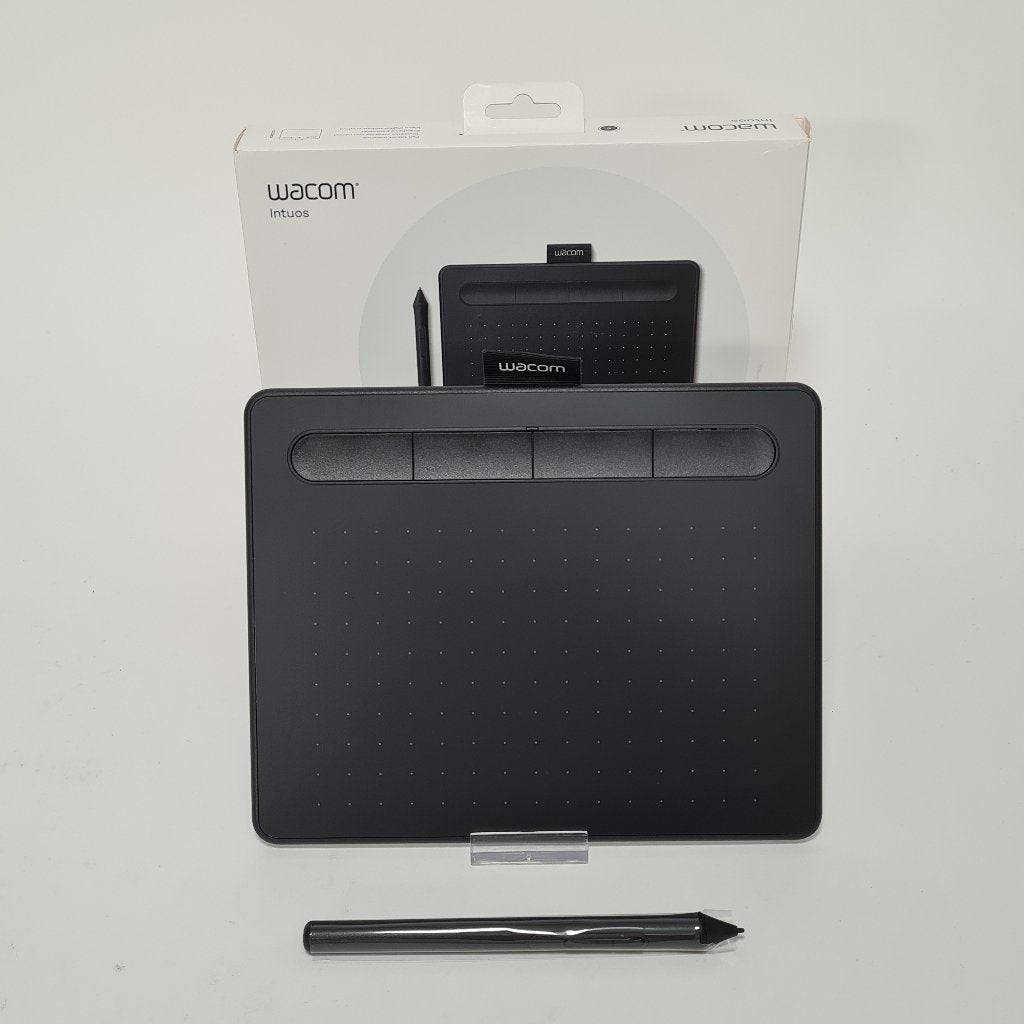 Wacom Intuos S Zwart Tekentablet, Gebruikt, Bescherming voor- en achterkant, 7 inch of minder, Wacom