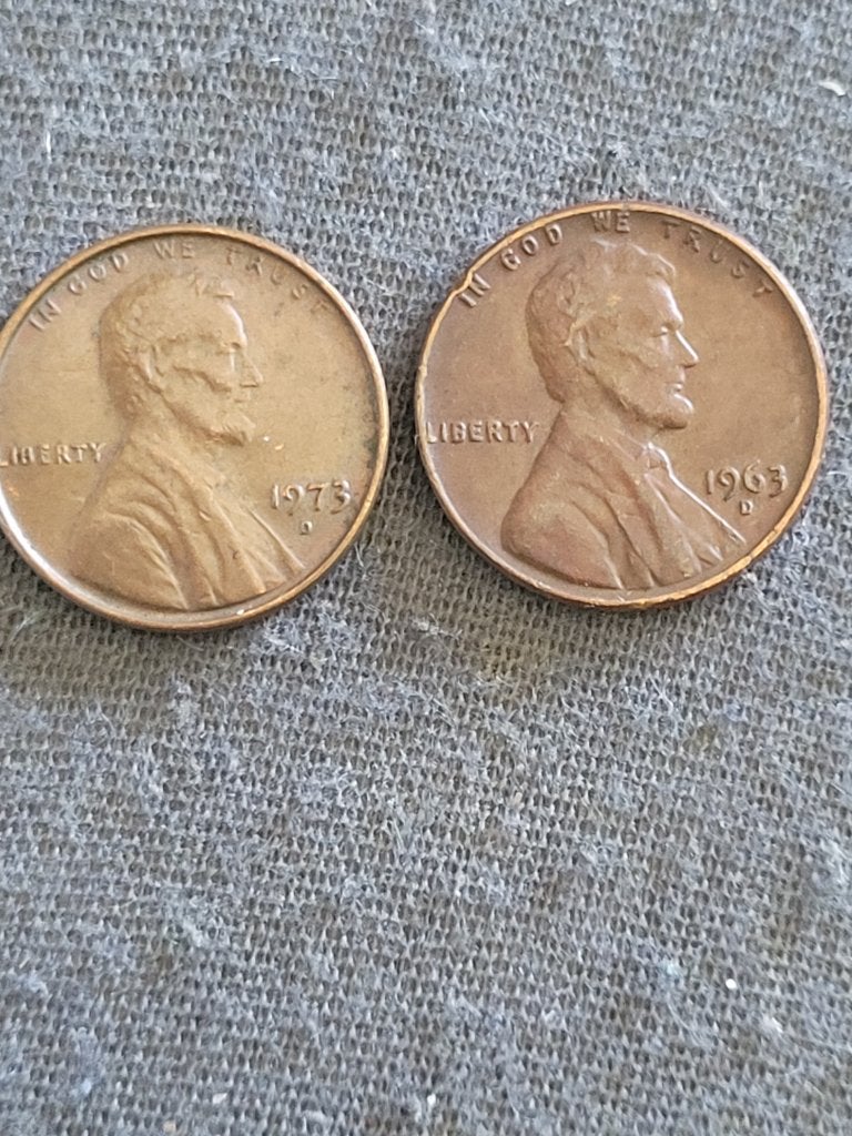 1973D, 1963 D RD Lincoln Memorial Cent, Ophalen of Verzenden, Noord-Amerika