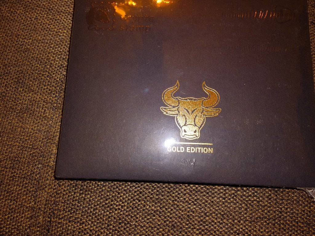 Crypto Stamp 1e Gold Edition, Ophalen of Verzenden, Na 1940, Postfris
