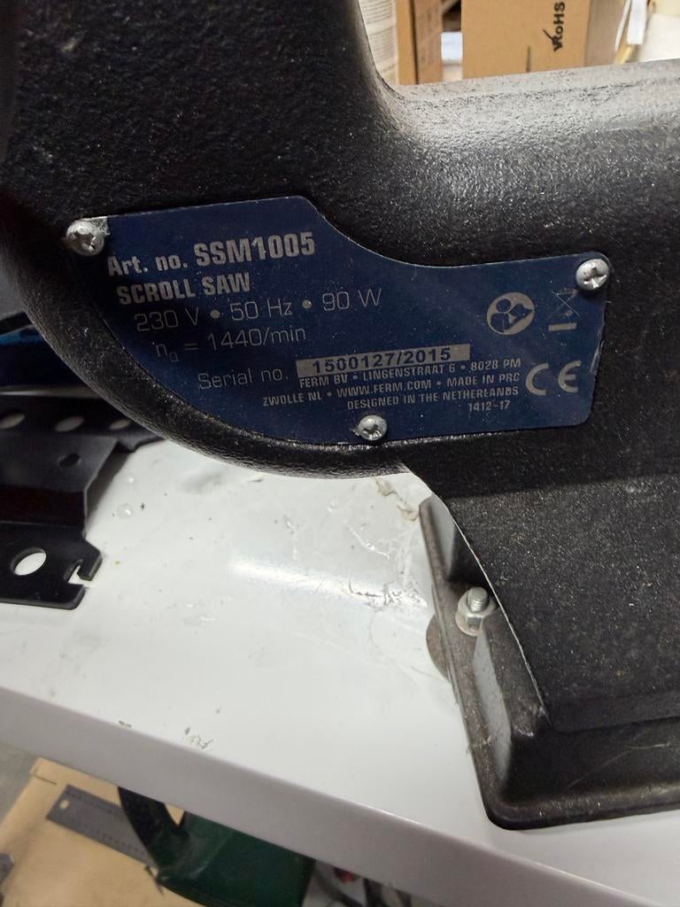 Ferm SSM1005 Decoupeerzaag - 90W, Ophalen, Minder dan 30 mm, Gebruikt, Decoupeerzaag