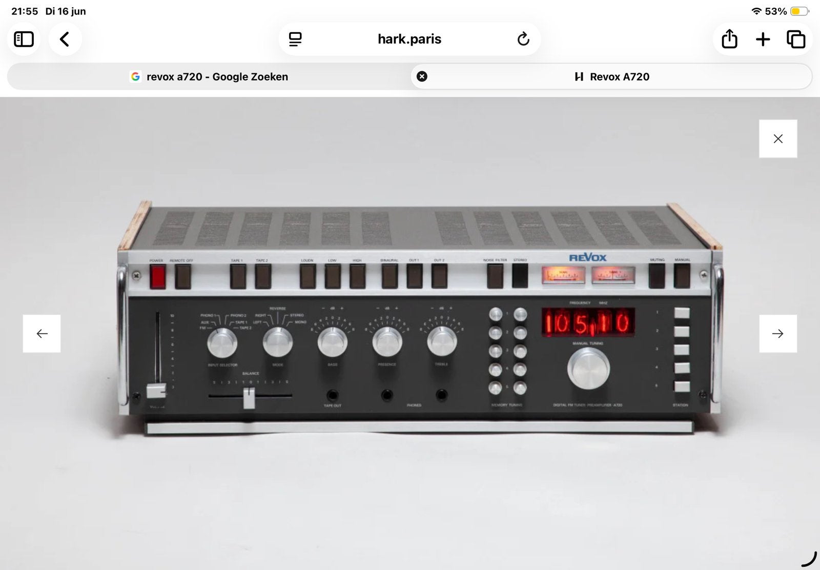 Gezocht: Revox a720 in goede werkende staat., Audio, Tv en Foto, Versterkers en Receivers, Ophalen, Overige merken