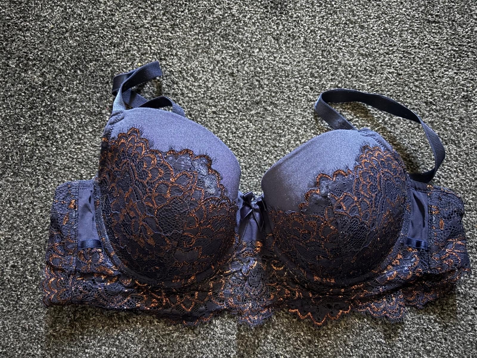 HUNKEMOLLER bh maat 80E, Verzenden, Blauw, BH