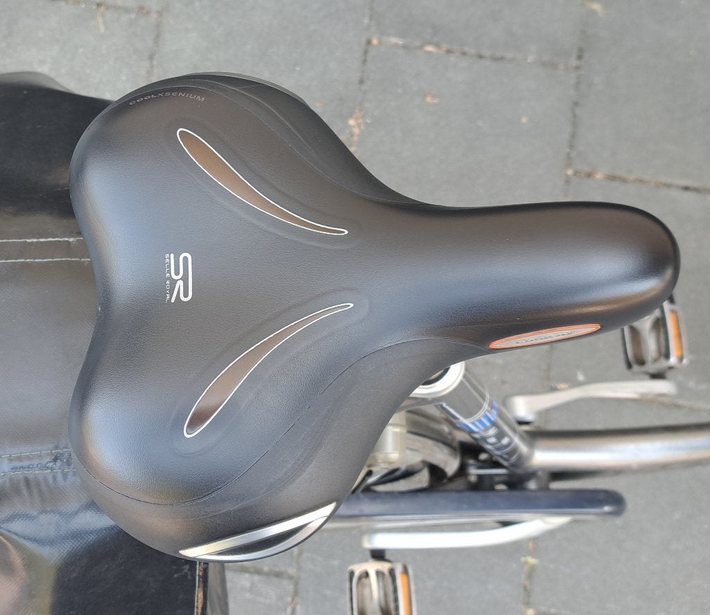 Fietszadel-SelleRoyal-Royalgel vulling-verende zadelpen, Ophalen of Verzenden, Gebruikt, Overige merken
