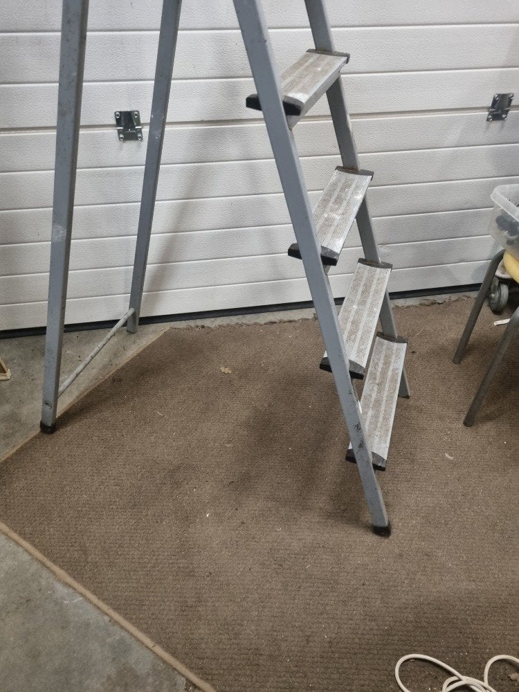 keukentrap 4 treden gebruikt metaal, Huis en Inrichting, Woonaccessoires | Overige, Ophalen of Verzenden, 'T Olde Gre-j, Info@toldegrej.nl