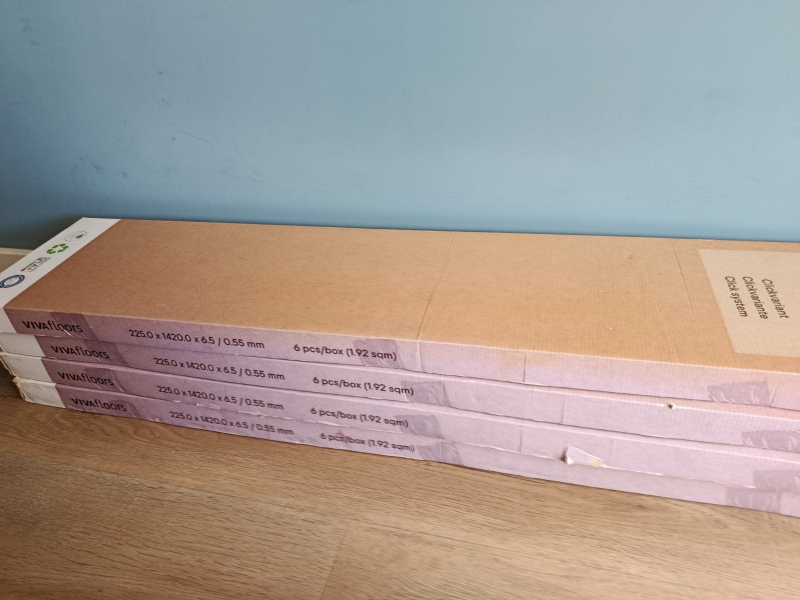 Click PVC Vloer met Geïntegreerde Ondervloer - VIVAFloors, Ophalen, Overige materialen, 50 tot 150 cm, Overige typen