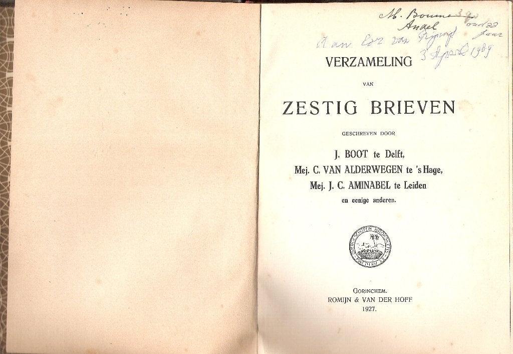 60 Brieven -J Boot Delft 1927 (bevindelijk) gekrookte Riet, Boeken, Ophalen, Gelezen, Christendom | Protestants