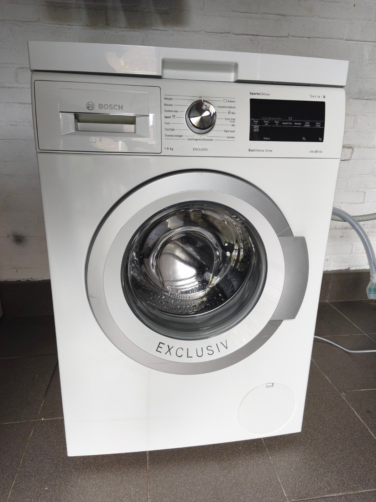 Prachtige Bosch wasmachine ZGAN, Ophalen, Zo goed als nieuw, Voorlader, 85 tot 90 cm