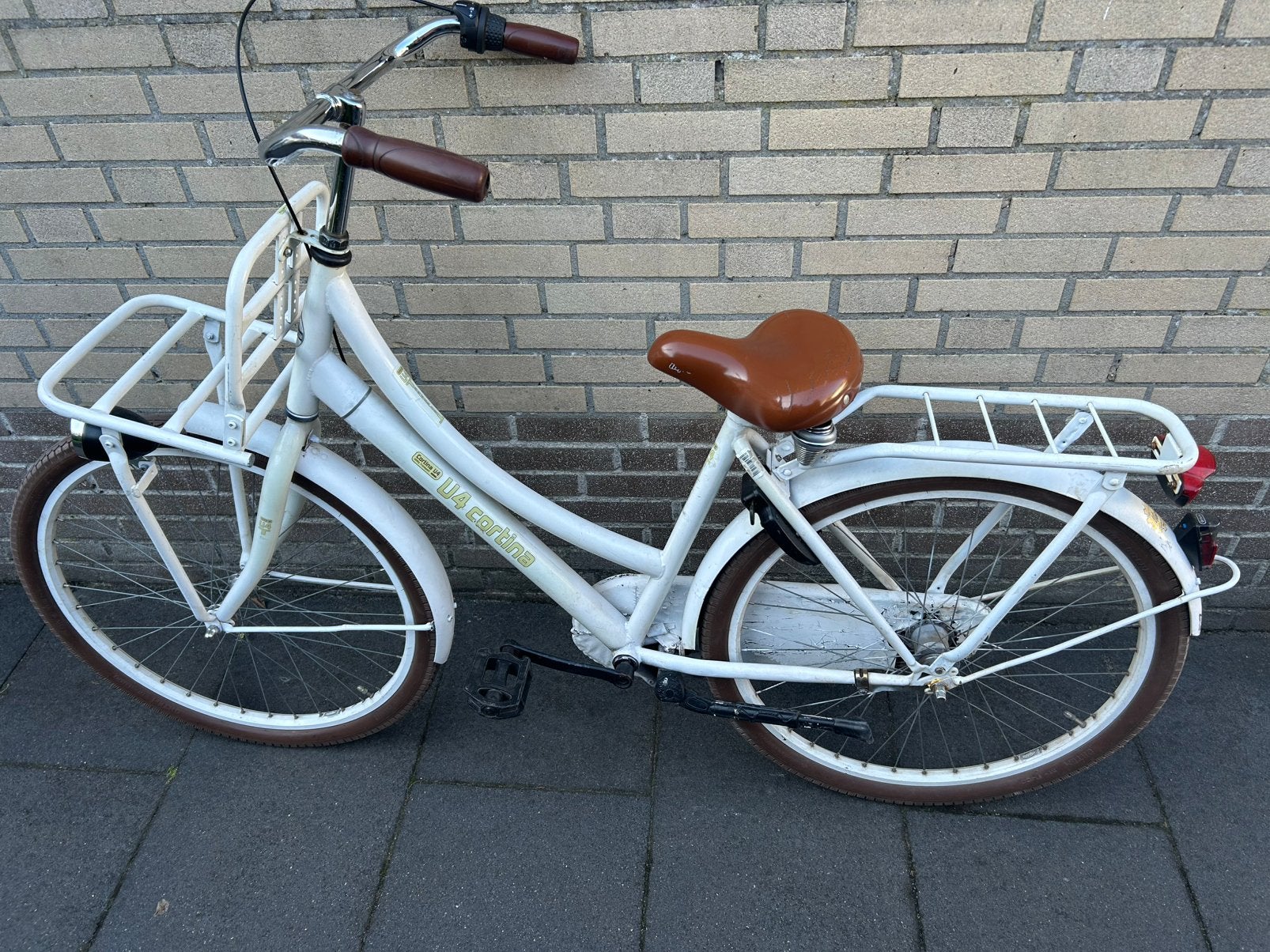 Cortina meisjes fiets 140 cm, Terugtraprem, Gebruikt, Versnellingen, Ophalen