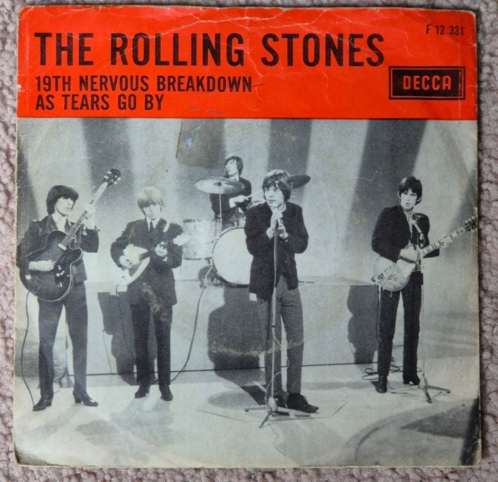 The Rolling Stones – 19th Nervous Breakdown / As Tears Go By, Gebruikt, 7 inch, Single, Ophalen of Verzenden