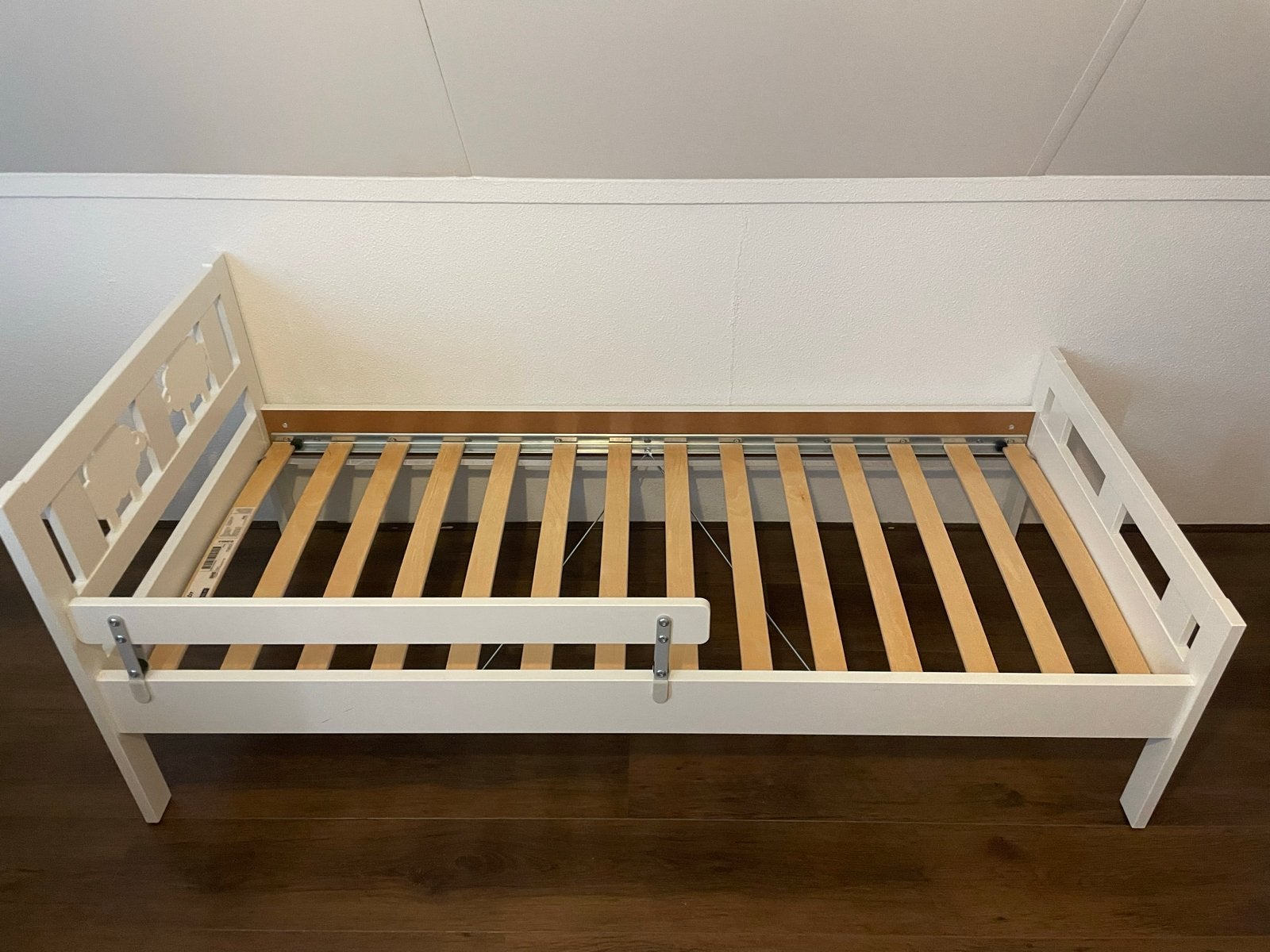 IKEA KRITTER peuterbed met lattenbodem (wit), Kinderen en Baby's, Kinderkamer | Bedden, Ophalen, Gebruikt, 70 tot 85 cm, Lattenbodem