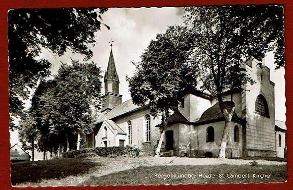 Duitsland - Bergen/Lunb. Heide - St.Lamberti-Kirche - 1954, Verzenden, 1940 tot 1960, Gelopen, Duitsland