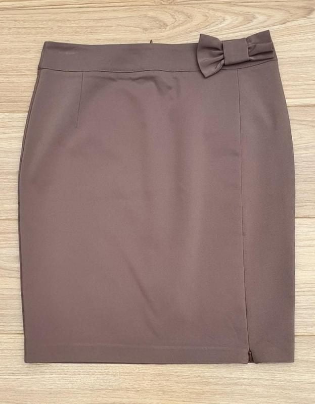 Cristina Gavioli rok met rits en strikdetail, Kleding | Dames, Rokken, Maat 38/40 (M), Bruin, Nieuw, Ophalen of Verzenden