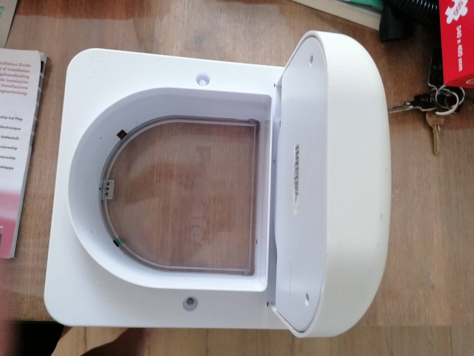 Petsafe microchip kattenluik 4 weg, Ophalen, Gebruikt