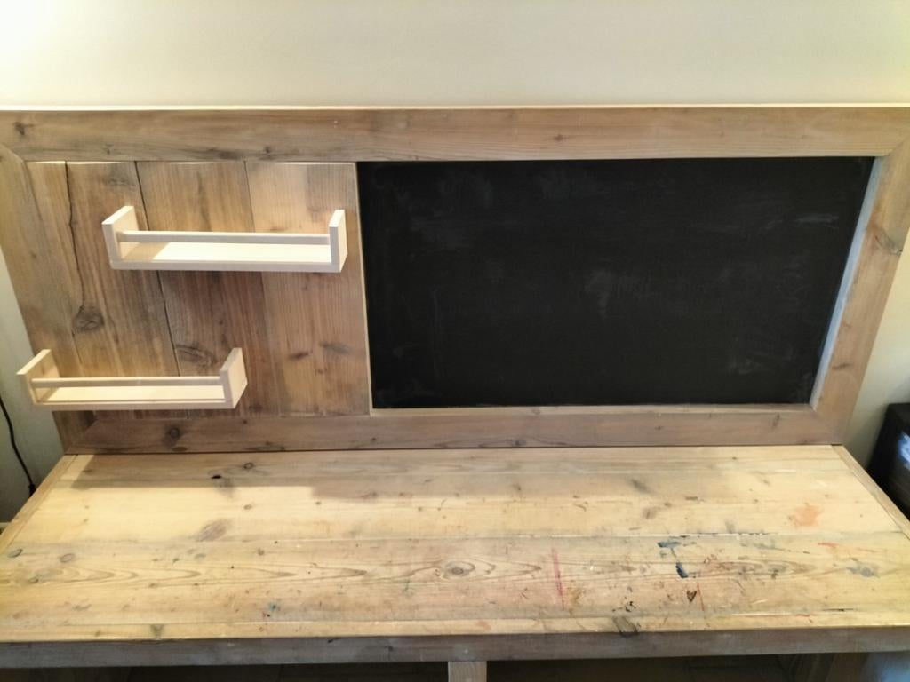 Kinder bureau van steigerhout, Huis en Inrichting, Ophalen, Gebruikt, 150 tot 200 cm, Minder dan 100 cm