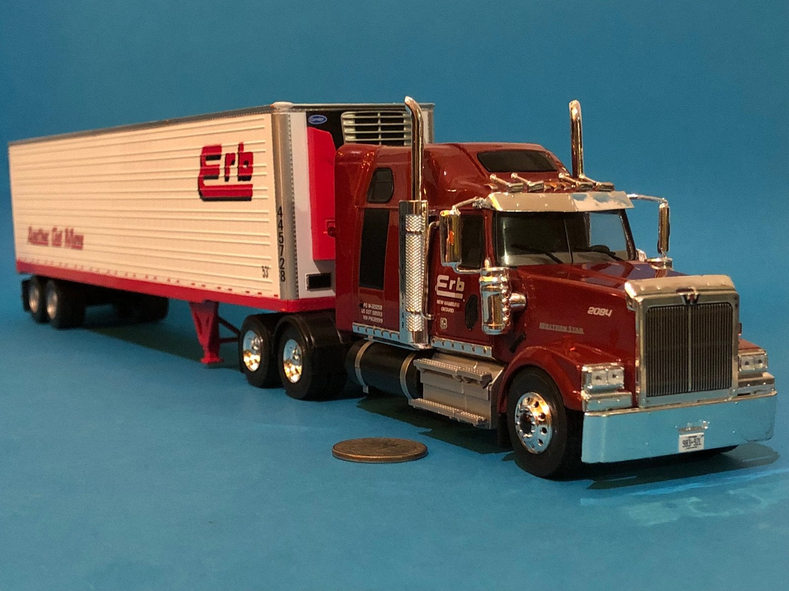 Western Star 4900 & lange trailer Erb! Nieuw & doos! KIJK!, Ophalen of Verzenden, Nieuw, Bus of Vrachtwagen