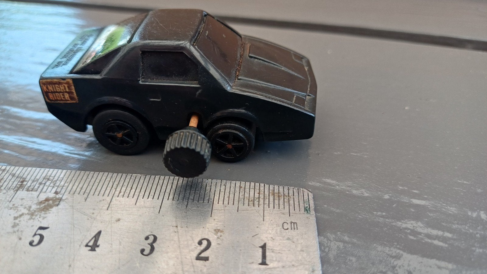 Vintage Knight Rider K.I.T.T. speelgoedauto uit 1982, Ophalen of Verzenden, Gebruikt