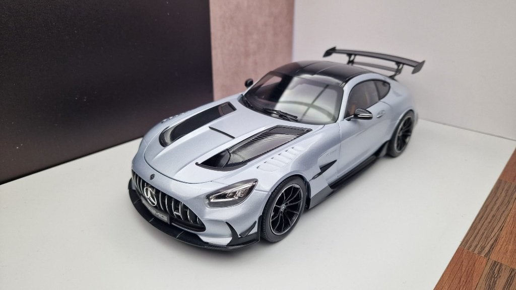 1:18 Mercedes-AMG GT Black Series - Norev - Zilver, Hobby en Vrije tijd, Modelauto's | 1:18, Verzenden, Zo goed als nieuw, Auto