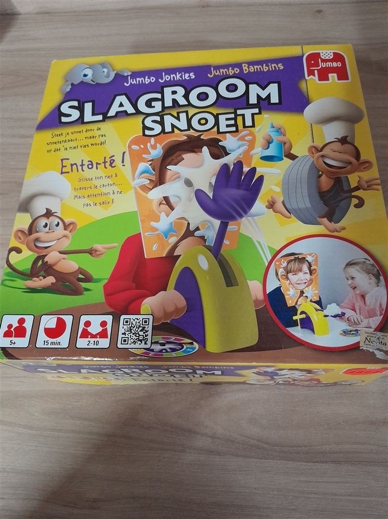 Slagroom snoet - s4803, Hobby en Vrije tijd, Gezelschapsspellen | Bordspellen, Verzenden, Zo goed als nieuw