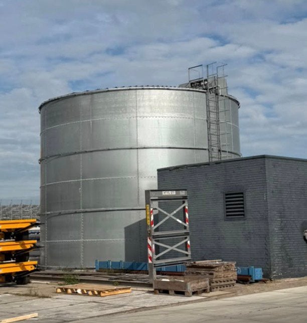 Compleet pompgebouw voor een sprinkler installatie